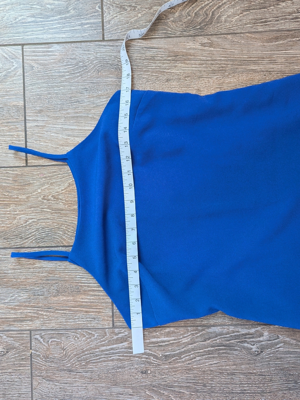 Banana Republic Cobalt Blue Spaghetti-Strap Mini Dress Shift Eyelet Cutout 6P - Picture 10 of 11